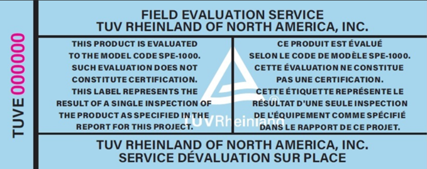 TUVE - field evaluations - Product safety consulting