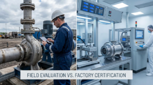 Both a field evaluation and a factory certification result in a recognized safety mark on your product. Both are accepted by AHJs across North America. But they are fundamentally different processes — with different scopes, different costs, and different use cases. Choosing the wrong one wastes time and money. The confusion is understandable. From the outside, the end result looks similar: a label on the equipment that tells an inspector it's been evaluated. But how you get there, what it covers, and what your ongoing obligations are differ significantly between the two.